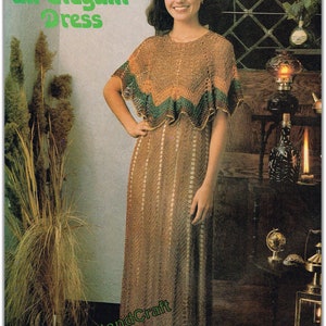 Ladies Maxi Chevron Dress Crochet Pattern