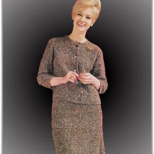 Skirt and Jacket Suit Knitting Pattern