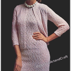 Dress and Jacket Two Piece Knitting Pattern