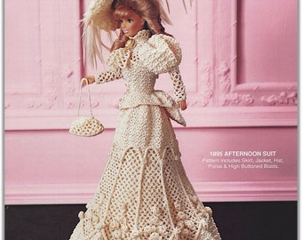 Vintage Style Two Piece Barbie Suit Crochet Pattern 06