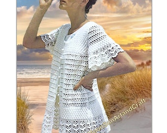 Beach Cover Up Crochet Pattern / Swimsuit Cover Up / Cover Up Crochet Pattern