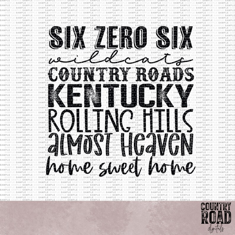 Kentucky KY 606 Area Code PNG Digital Design Download Etsy Ireland