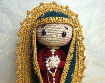 Our Lady of Guadalupe PATTERN - Virgen Guadalupe crochet PATRON (This is not the finished product)
