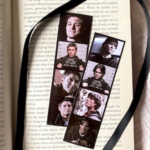 Marque-page SUPERNATURAL Dean Winchester, marque-pages Sam Winchester, cadeau pour les lecteurs, cadeaux de la série télévisée Supernatural, anniversaire de Castiel Supernatural
