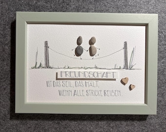 Steinbild, Freundschaft, Best Friends, seelenverwandt