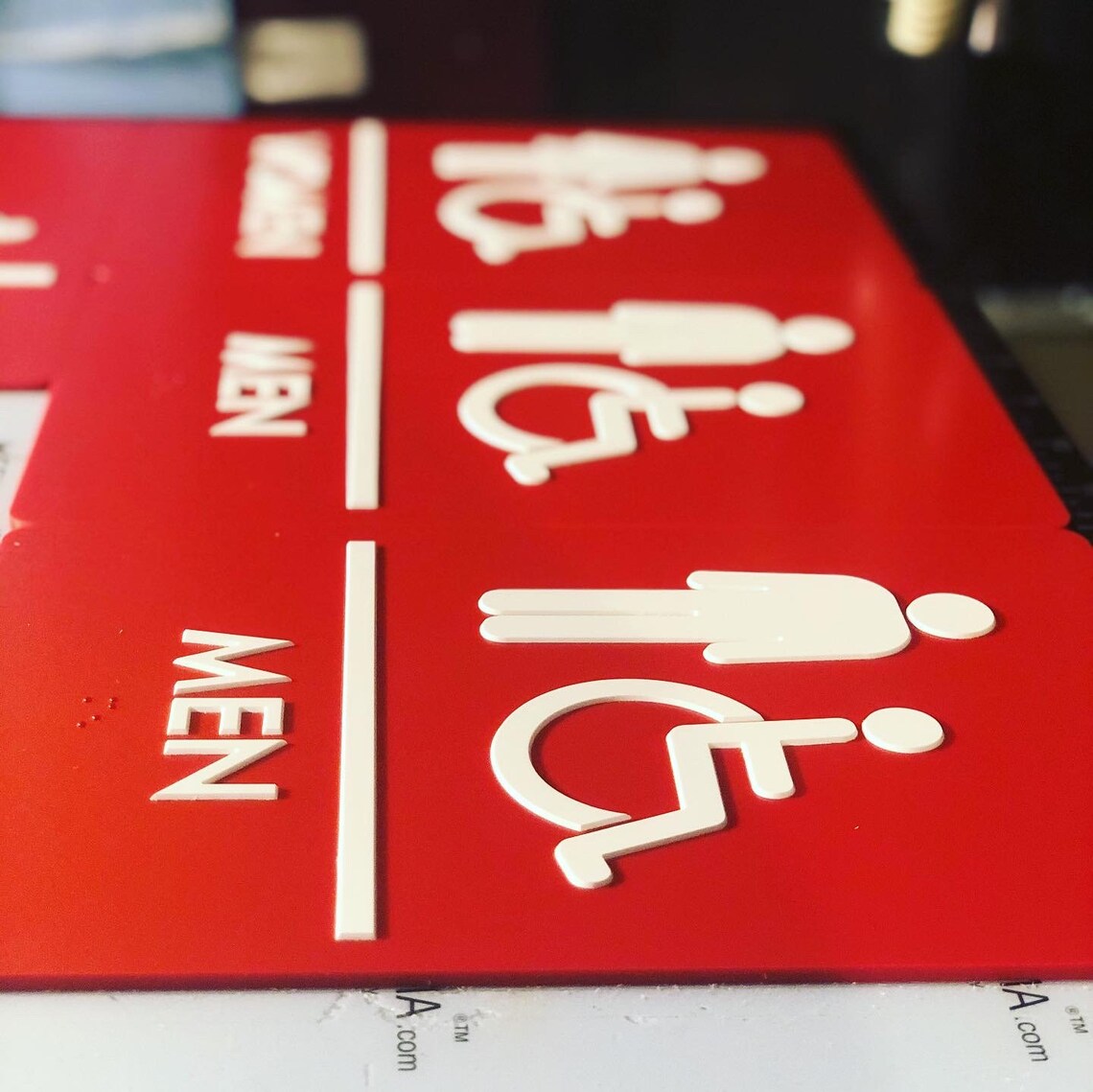 Custom ADA Compliant Room Sign with Braille Etsy