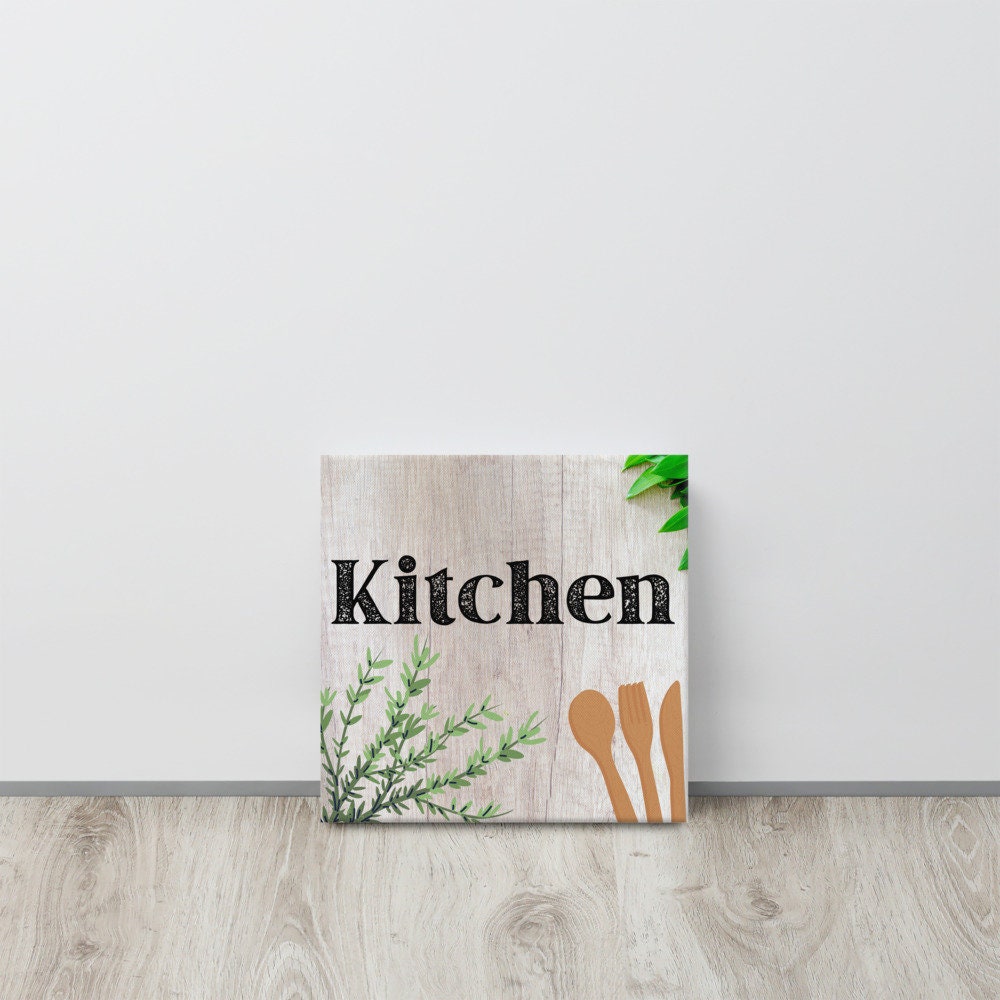 Canvas Print Canvas Art Kitchen Decor Wall Decor Wall Art Etsy
