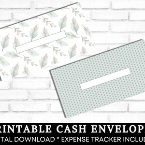 Cash Envelopes Printable, Cash Envelope System, Boho Pastel Flowers ...