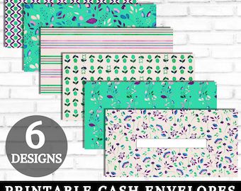 Printable Cash Envelopes, Cash Stuffing, Minimalist Tiny Floral Money Envelopes, Paycheck Budget Envelopes, Sinking Funds, DIGITAL DOWNLOAD