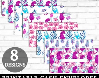 Cash Envelopes Printable, Cash Stuffing Envelopes, Neon Jungle Animals Money Envelopes, Panda and Cheetah Budget Envelopes, INSTANT DOWNLOAD