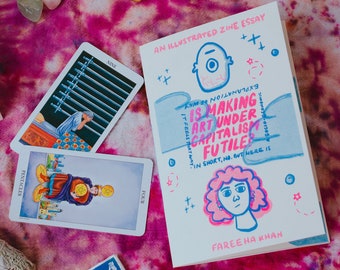 Risograph Printed Original Essay and Illustration Zine: Is Art Under Capitalism Futile? (No, but Here's Why it Feels That Way)