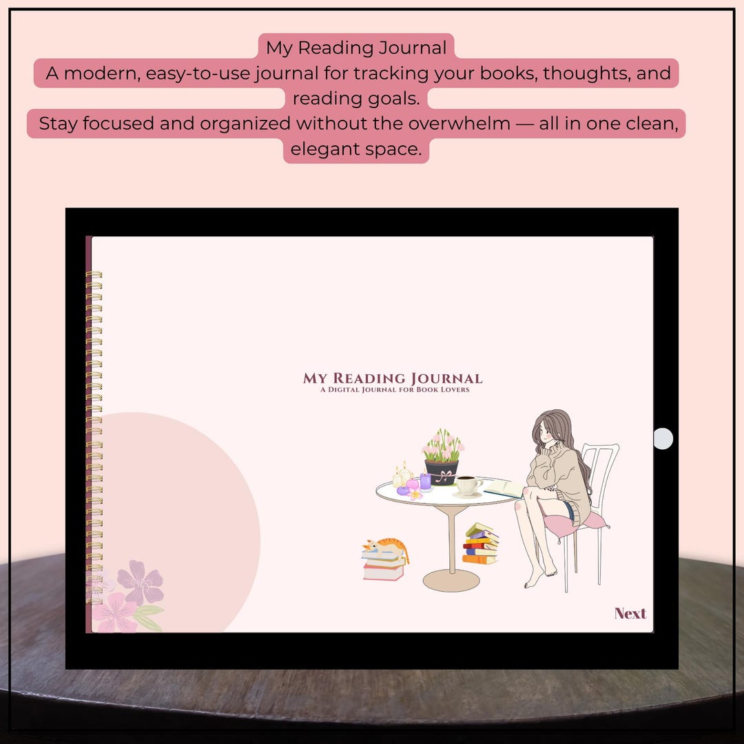 My Reading Journal | Digital Book Tracker & Reading Log | Printable ...