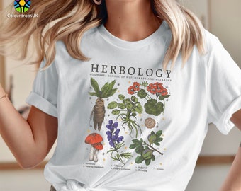 TSHIRT (1763) HERBOLOGY PLANTS T Shirt Gardening Plants Botanical Lover Magic Wizard