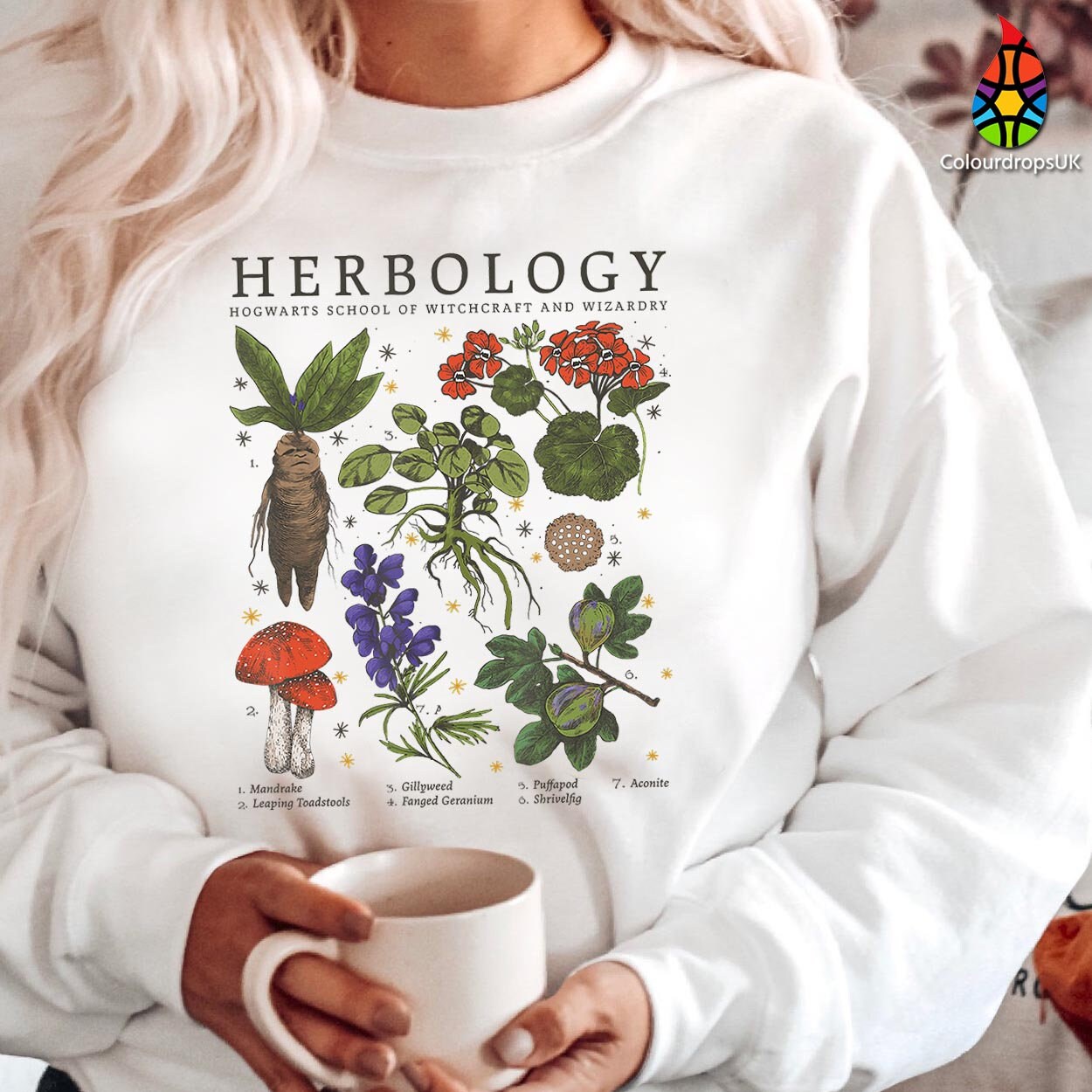 SWEATSHIRT 1763 HERBOLOGY PLANTS Sweatshirt Gardening Etsy UK