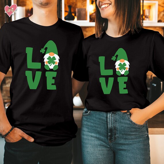 TSHIRT 152 LOVE GNOME St Patrick s Day T shirt Happy Saint