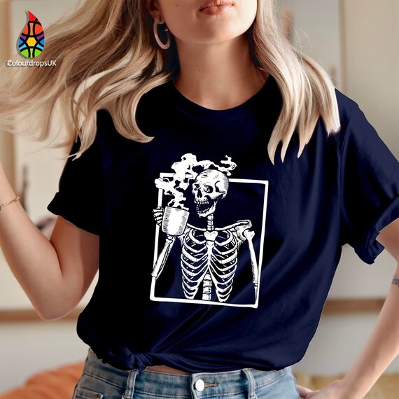 Halloween T-Shirt Mit 3D Skelett Druck - Gruselig & Lustig Für Herren & Damen