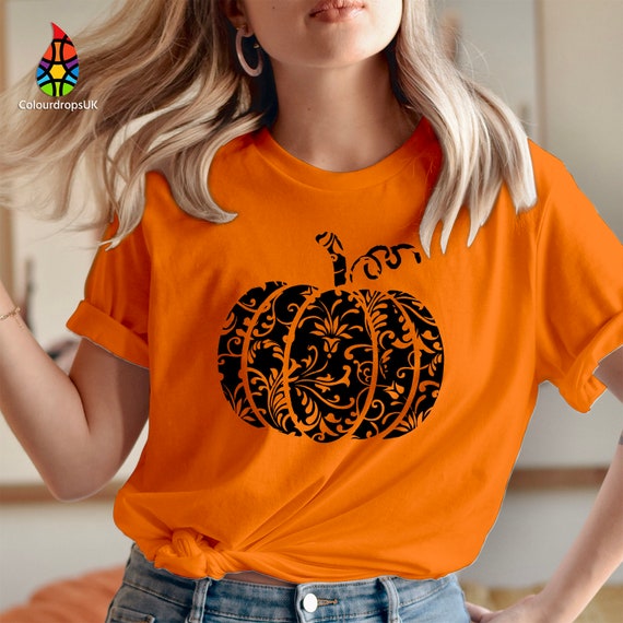floral pumpkin shirt
