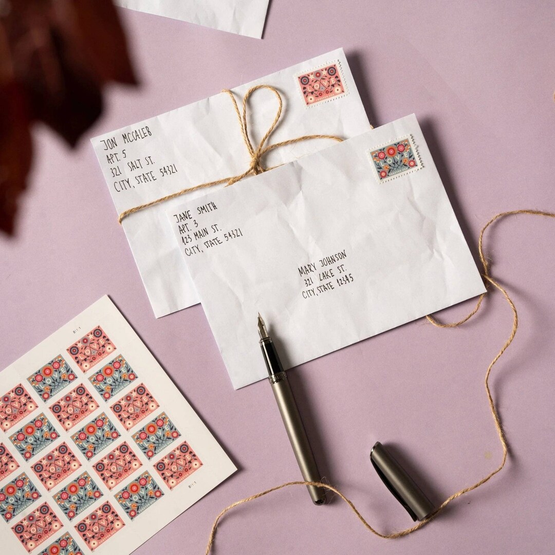 Love Flourishes Stamps Invitation Greeting Card Stamps of Etsy