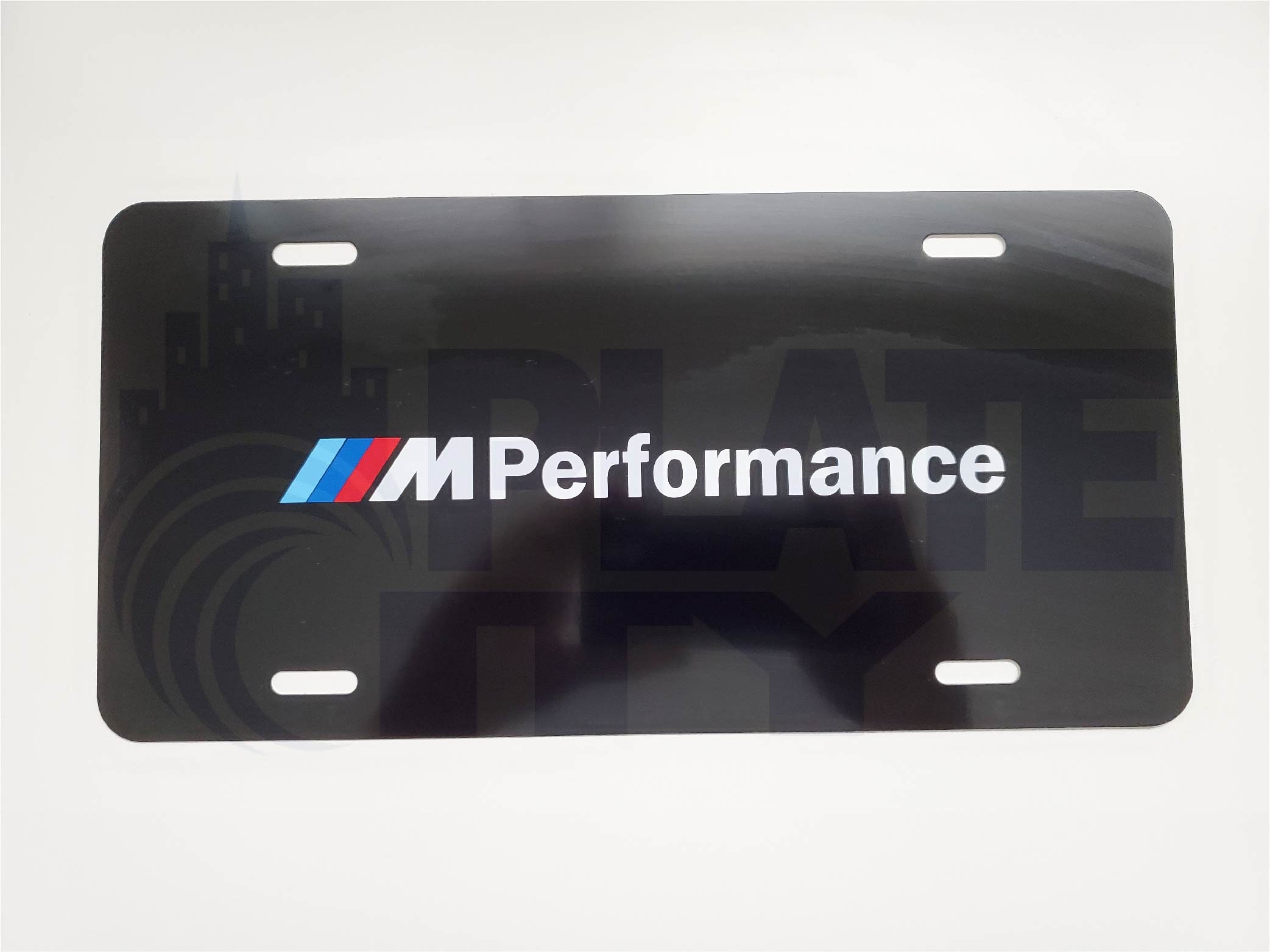 BMW M Performance Metal Plate novelty vanity Black plate Etsy