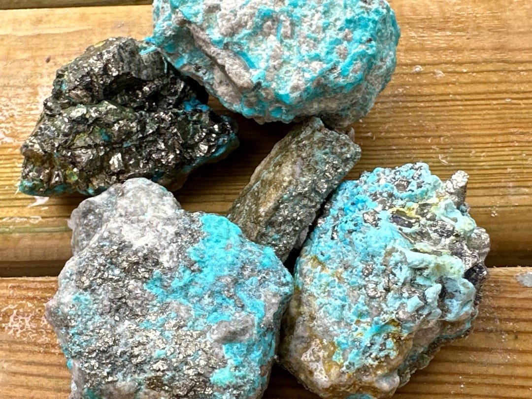 Turquoise Rough Slabs Rough Blue Turquoise Natural Slab- Raw Pyrite Turquoise Slabs for ...