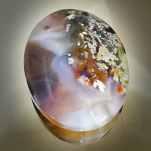 Easter Gift Plume Moss Agate Gemstone Loose Cabochon for Jewelry DIY - Craft Supplies - for Gifts or Personal Collection-Natural Handcrafted