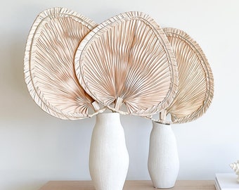 Boho Palm Fan, Boho Decor, Woven Palm Fan