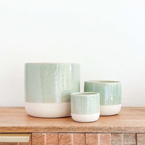 Napoli Ceramic Indoor Planters, Emerald Green Color Planter Pot, Housewarming Home Decor Gifts, Succulent Planters, Flower Pots