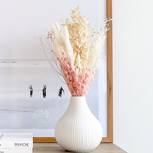 Sphere Ceramic Vases For Flowers, Home Decor Ceramic Vase, Table Decor image 2