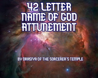 Holy 42 Letter Name of God Kabbalistic Attunement