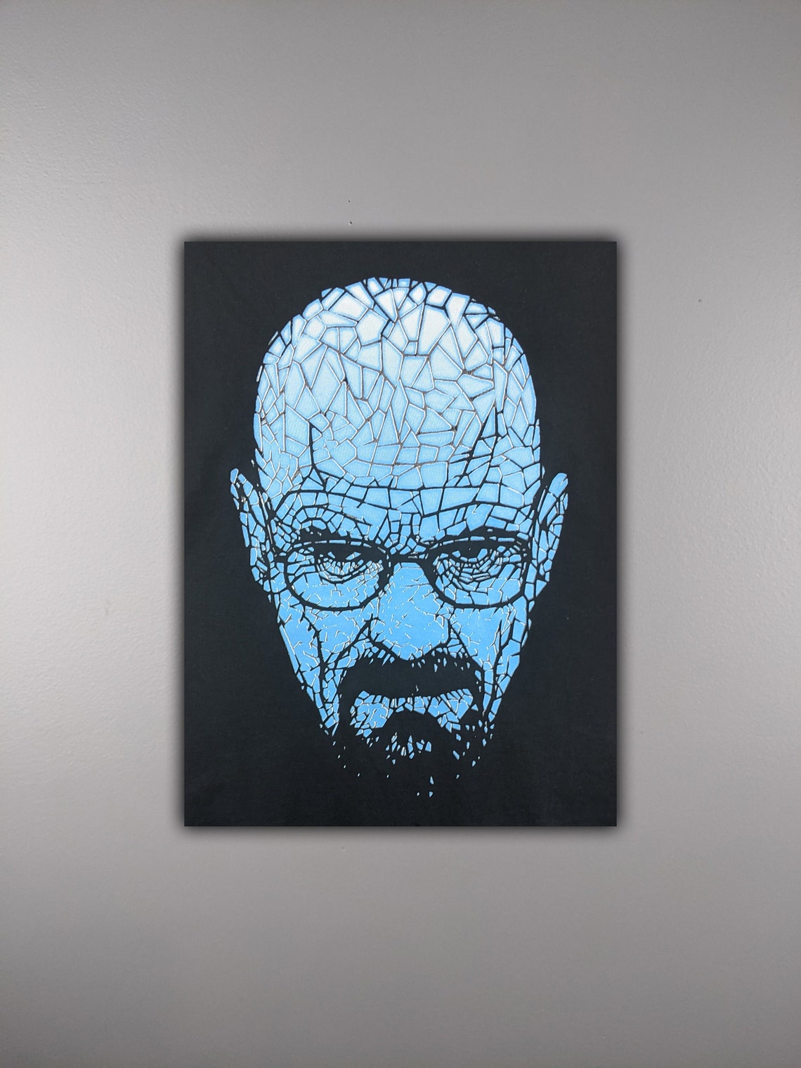 Blue Sky Heisenberg Breaking Bad Wall Art Handmade Frame Etsy