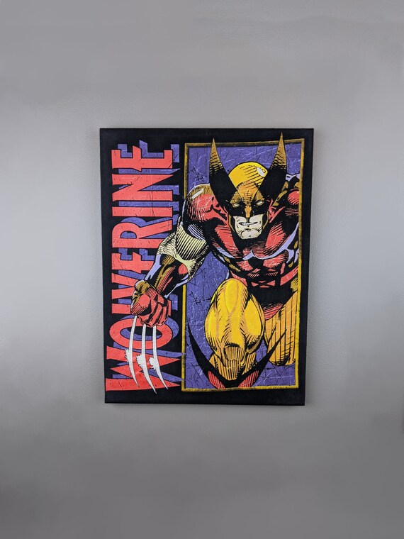 Wolverine from XMen Wall Art Handmade Frame Wall Hanging Etsy