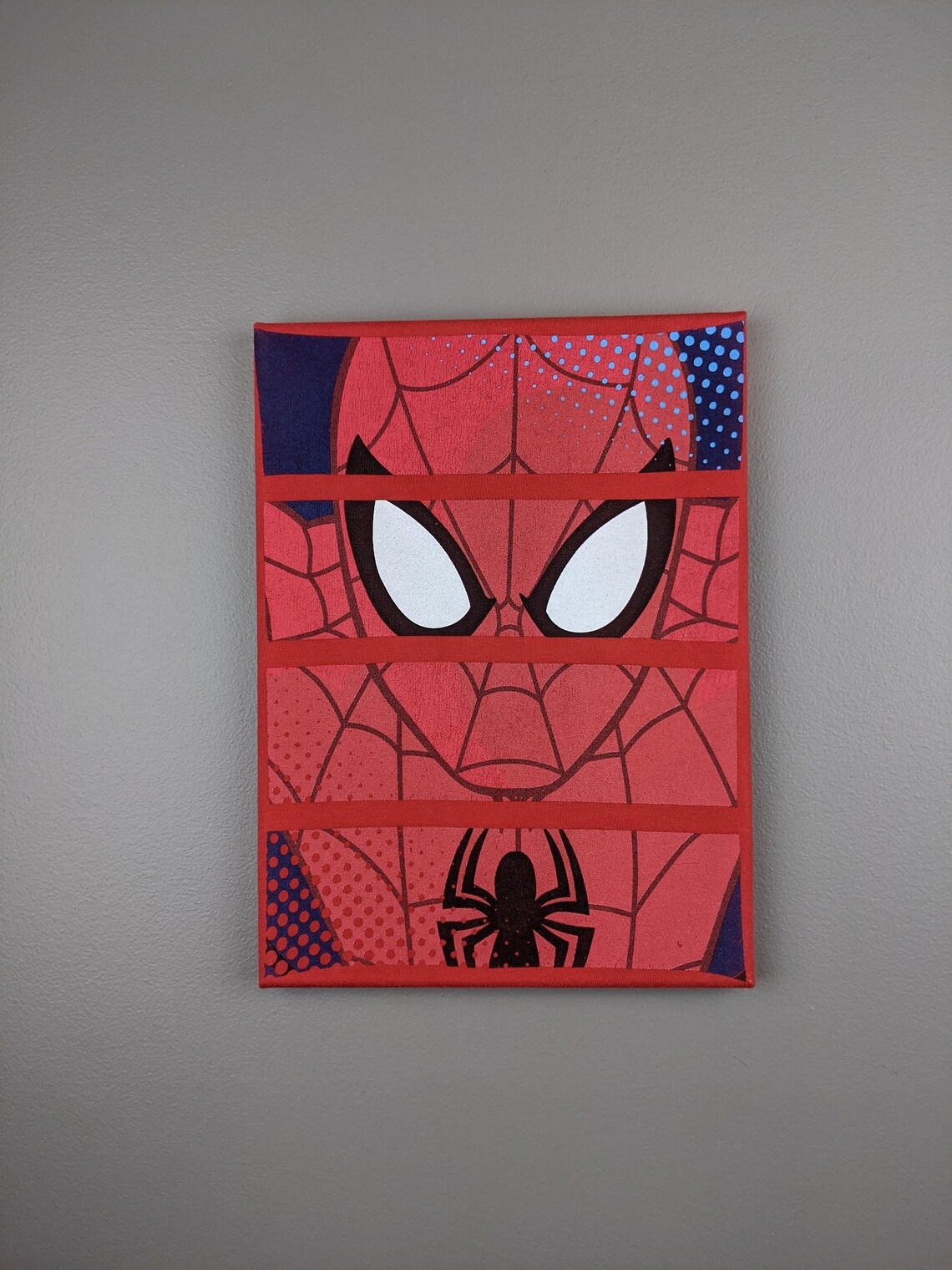 Spiderman Wall Art Handgefertigter Wandbehang aus Etsy