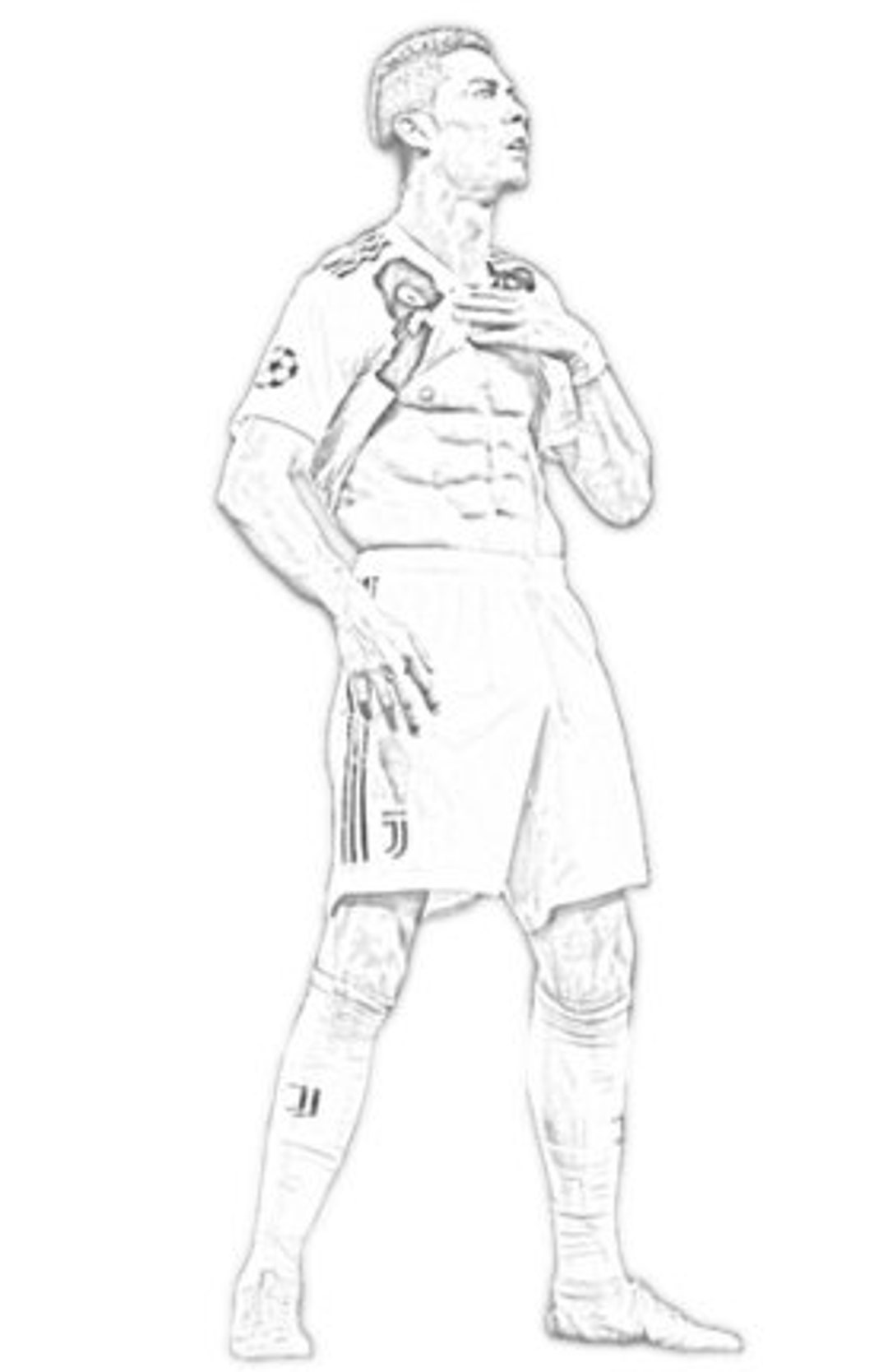 Ronaldo Printable Coloring Pages Book of 3 Unique Pages - Etsy UK