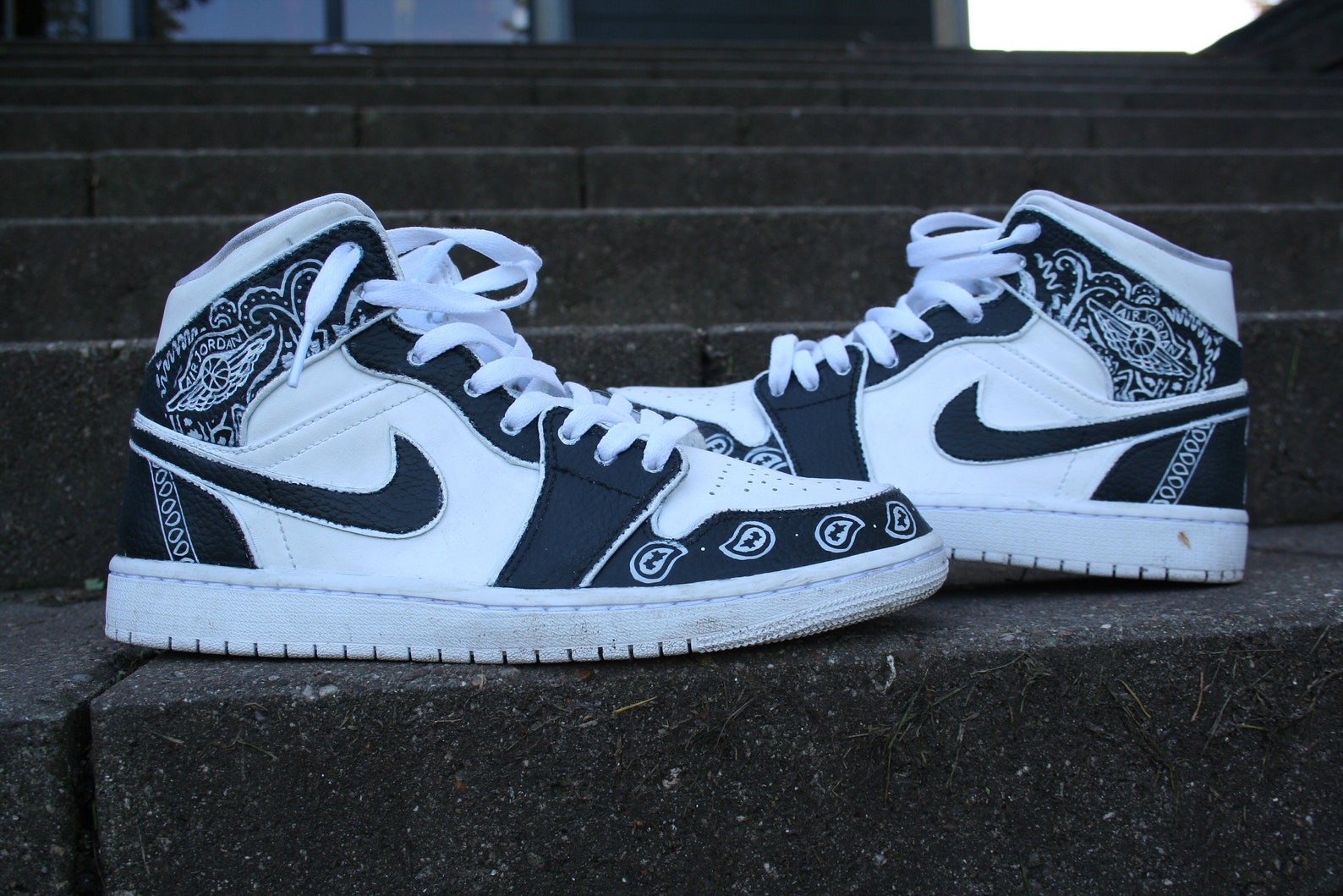 Custom Jordan 1 Bandana Etsy France