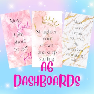 DASHBOARD - A6 laminated - Budget with Ped
