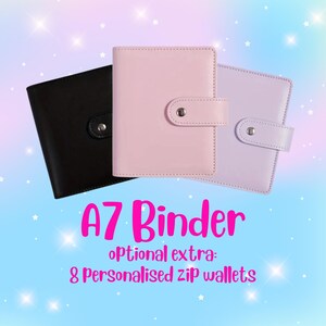 A7 Binder | Personalized | Cash Envelopes | Budget with Ped