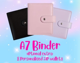 A7 Binder | Personalized | Cash Envelopes | Budget with Ped