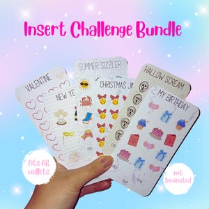 Seasonal Savings Challenges - Bundle - Separate - Unlaminated - Punched/ Inserts Unpunched - Budget with Ped