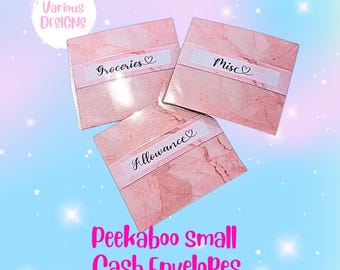Mini Cash Envelopes Peekaboo Style BudgetwithPed