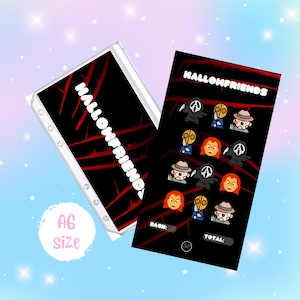 Halloween Savings Challenge- HALLOWFRIENDS -A6 Wallet Insert - Budget with Ped