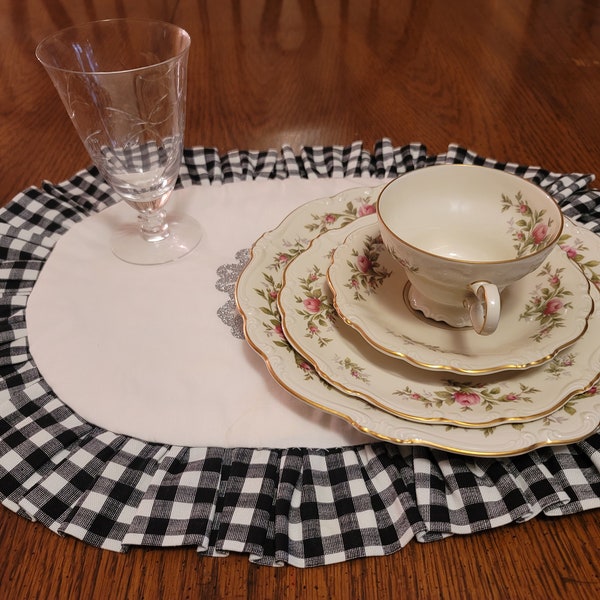 Ruffled Placemat Etsy