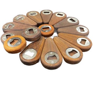 Handcrafted Cherry & Walnut Bottle Openers – Functional Art for Your Bar