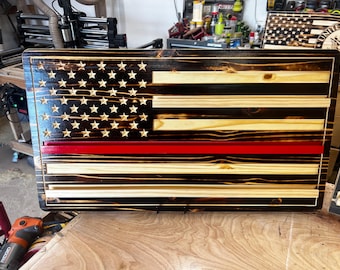 American Flag Challenge Coin Display, Military Coin Holder, Veteran Gift, Military Retirement Gift, First Responder Gift, Wall Mounted