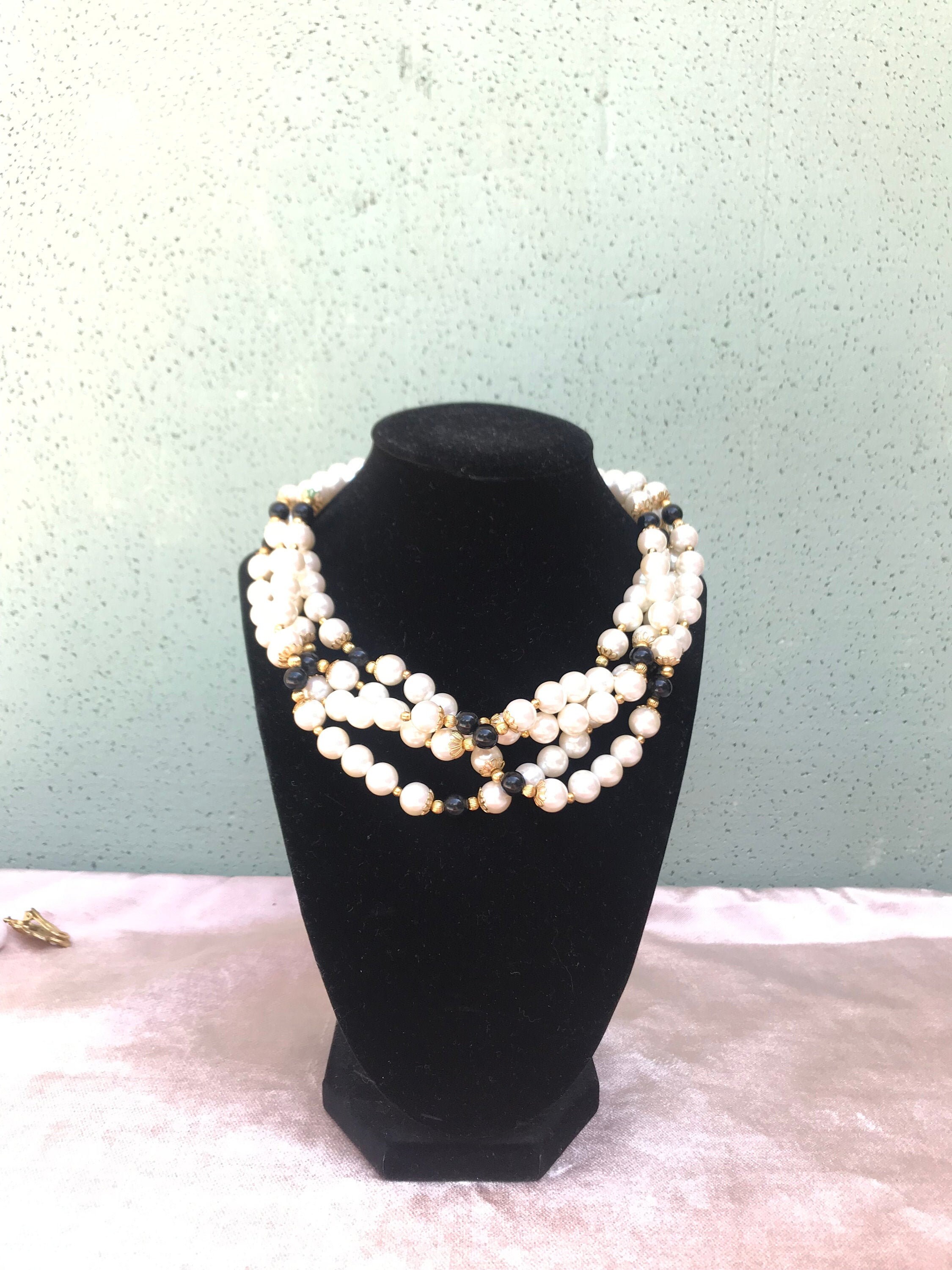 Beautiful Vintage Four Strands Choker 