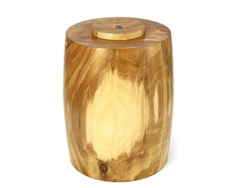 Handmade Birch Wood Urn (190 in3 = 3,12 L)
