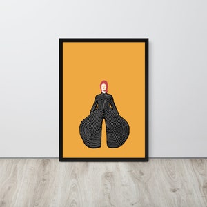 David Bowie | minimalista Ziggy Stardust | Impressão de pôster decoração eclética