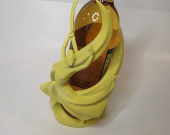 3D Printed Ballet Dancer Wine Bottle Holder: Elegant Wine Decor