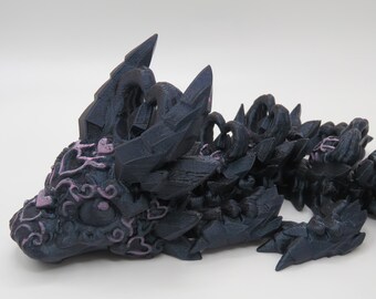 Dark Heart Dragon, 3D Print Figurine, Dragon Toy, Bookshelf Decor, Wizarding World, Fantasy, Cinderwing3D