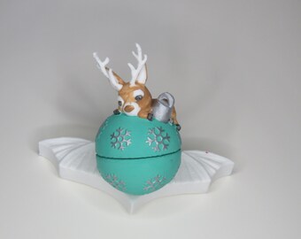 Christmas Ornament, Reindeer on Ornament, STL Flix, 3D Print