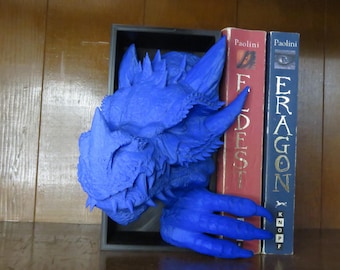 Dragon Book Nook: 3D Printed Fantasy Bookend - Wizarding World Inspired